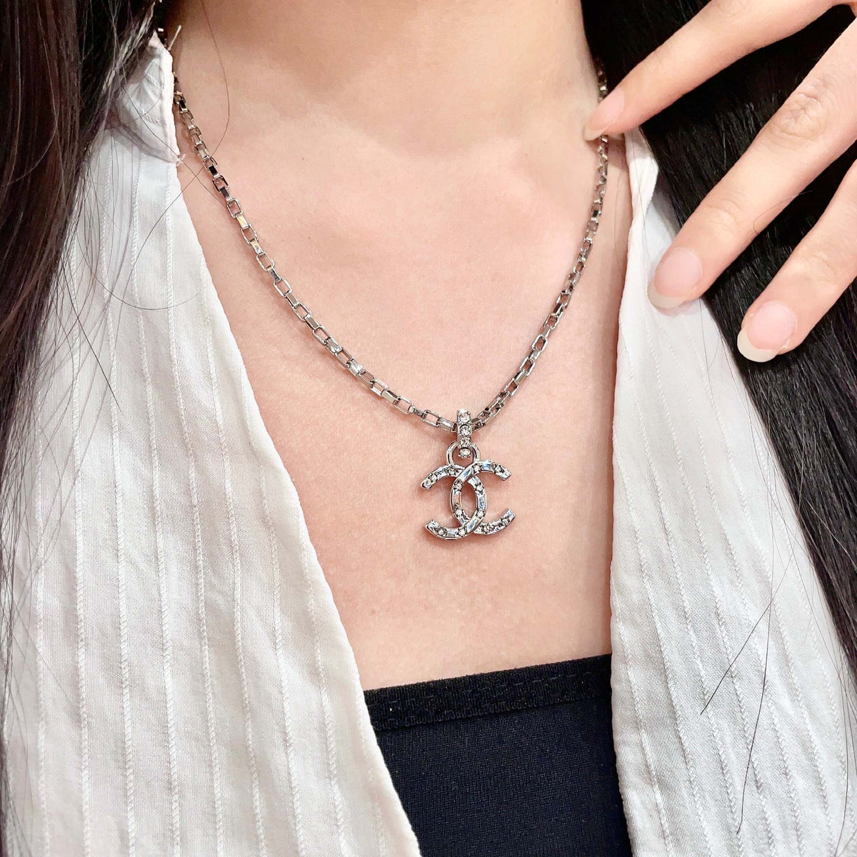 Martin Graham pendant necklace in polished metal-tone – main product view
