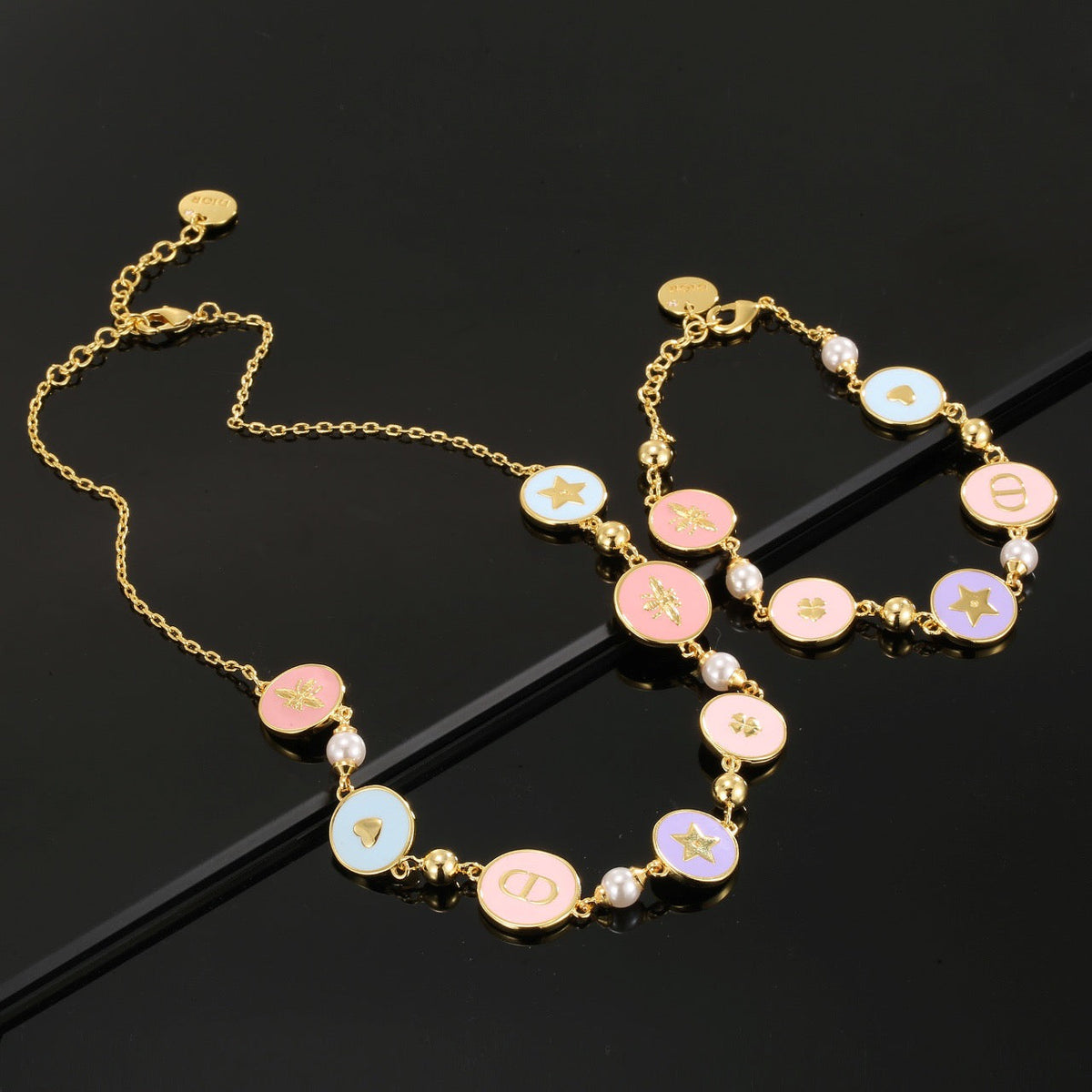 Martin Graham pendant necklace in polished metal-tone – main product view