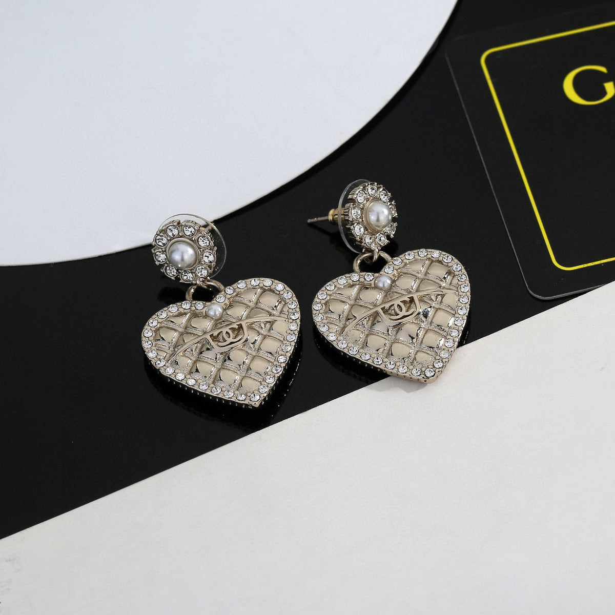 Martin Graham stud earrings in polished metal-tone – main product view