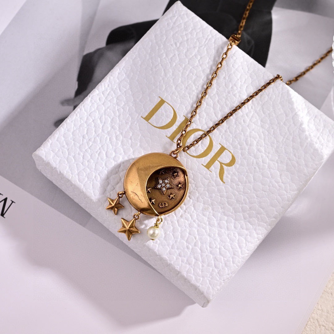 Martin Graham pendant necklace in polished metal-tone – main product view