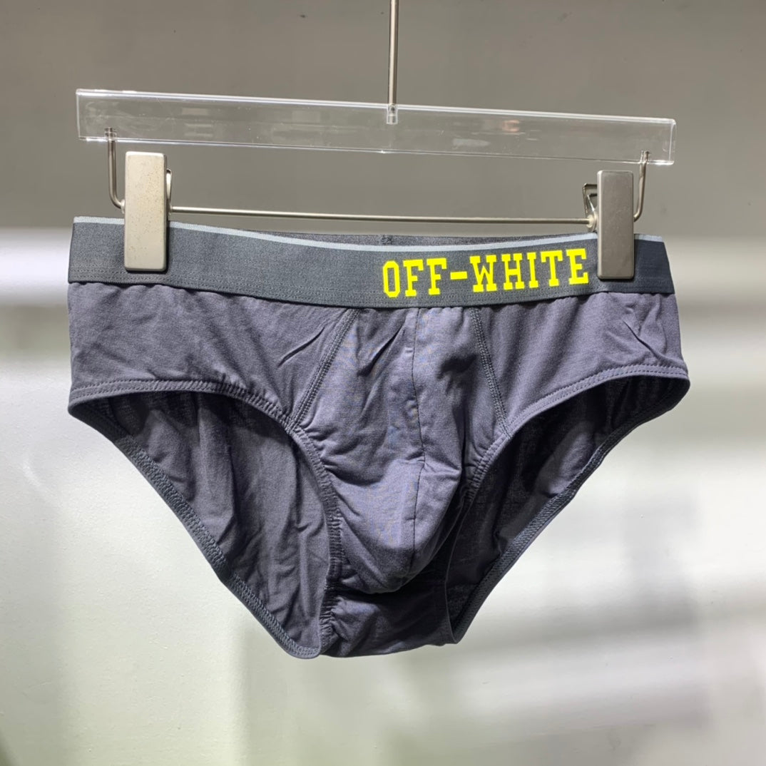 Off-White Odell Bright Contrast Wordmarks Men's Briefs - 3-Piece Box