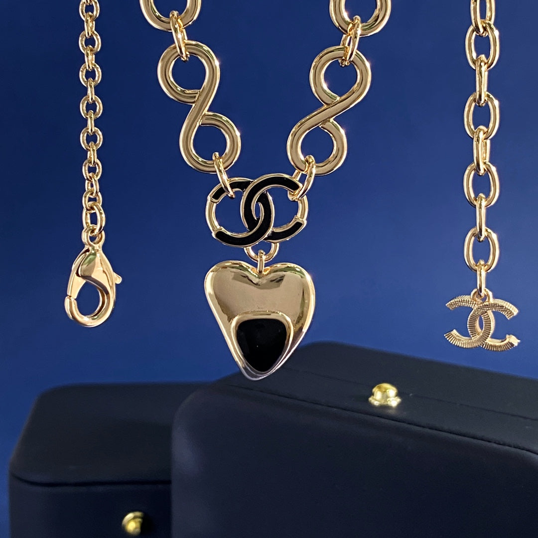 Martin Graham pendant necklace in polished metal-tone – main product view