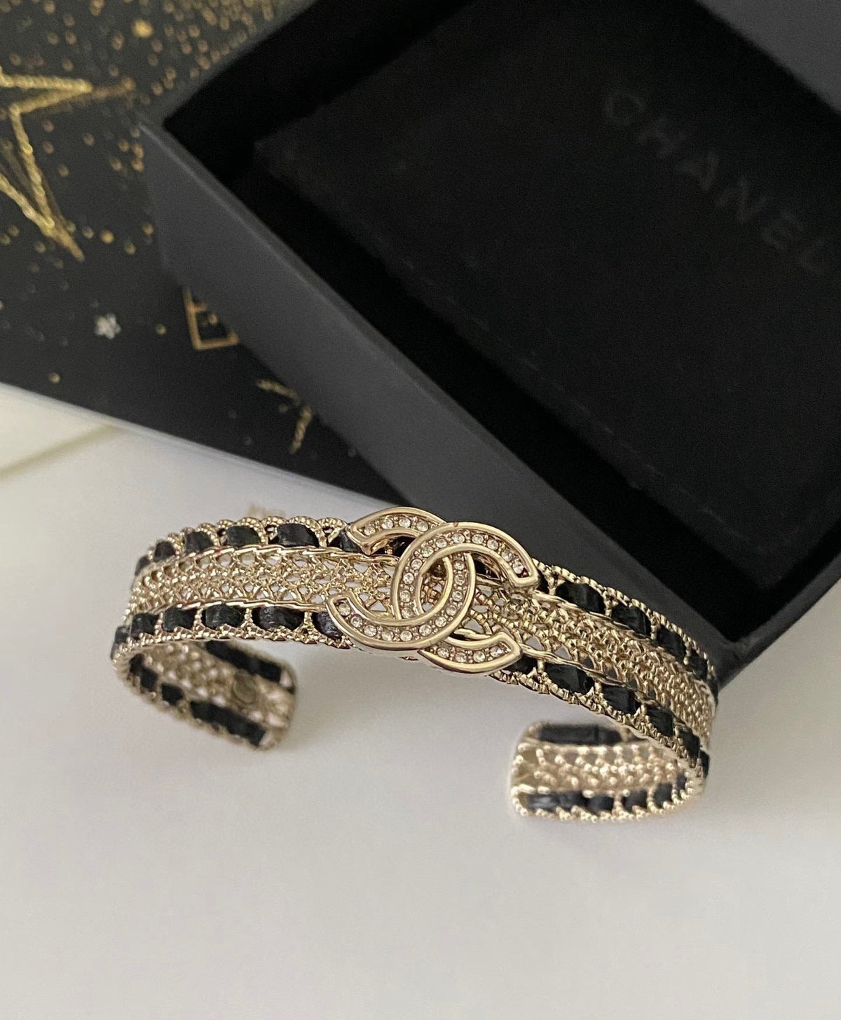 Martin Graham bangle in polished metal-tone – main product view