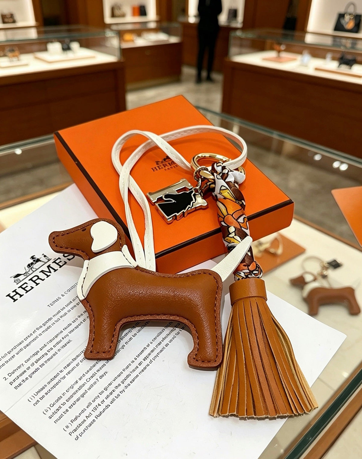 Martin Graham keychain in polished metal-tone – main product view
