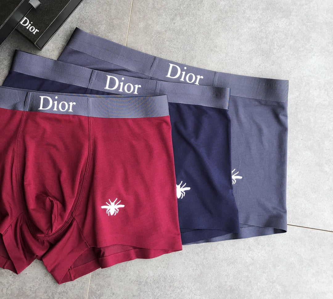 Dior Small Bee Details Men's Boxer Briefs - 3-Piece Box