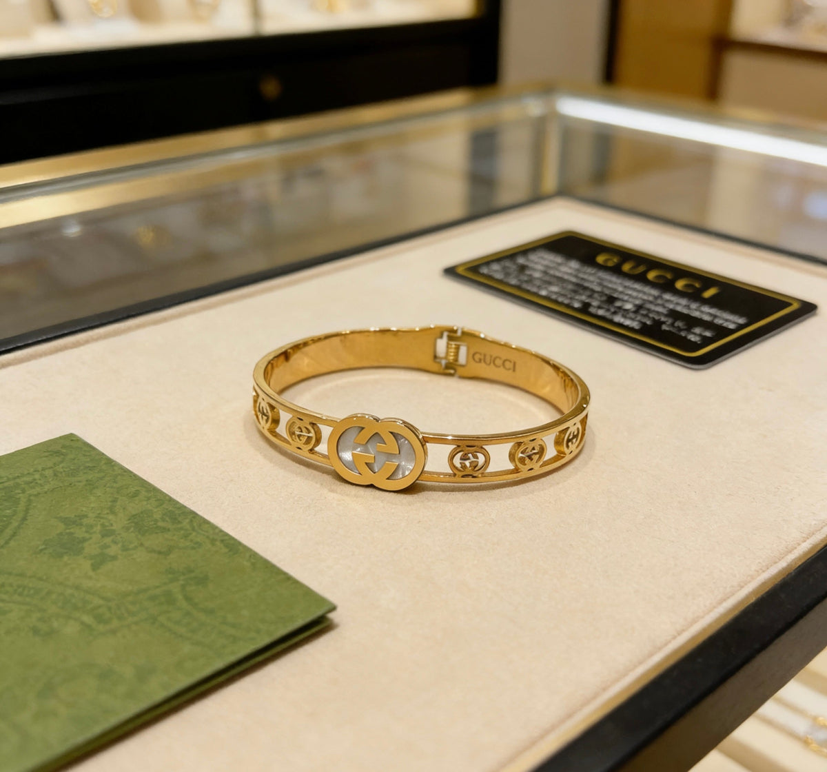 Martin Graham bangle in polished metal-tone – main product view