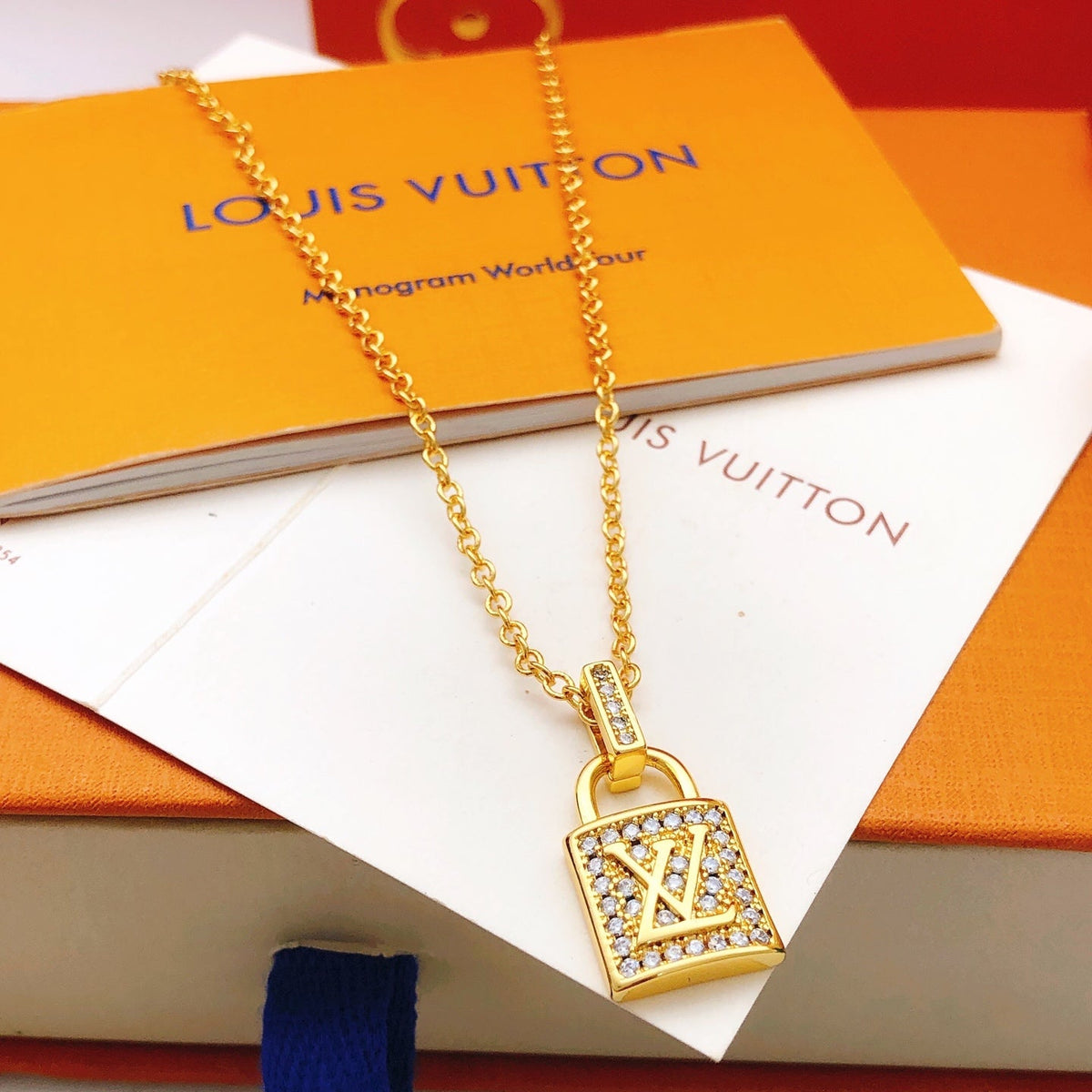 Martin Graham pendant necklace in polished metal-tone – main product view