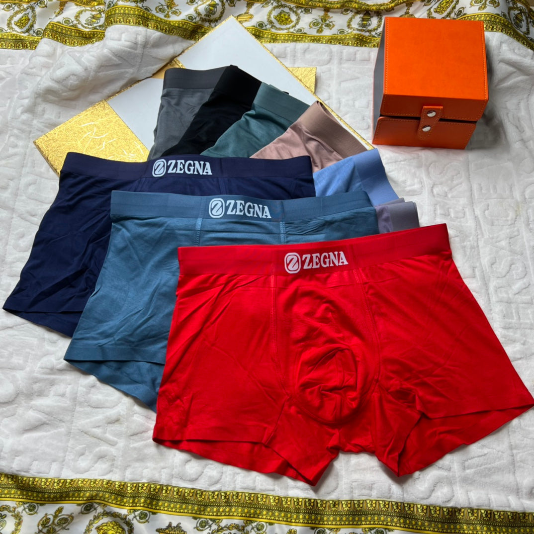 Zegna Modal Men's Boxer Briefs - 3-Piece Box - Sizes L-XXXL