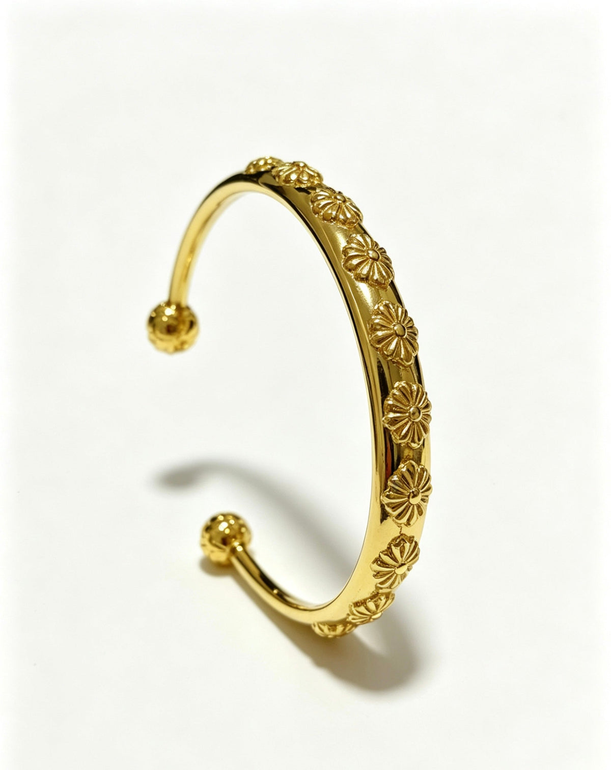 Martin Graham bangle in polished metal-tone – main product view