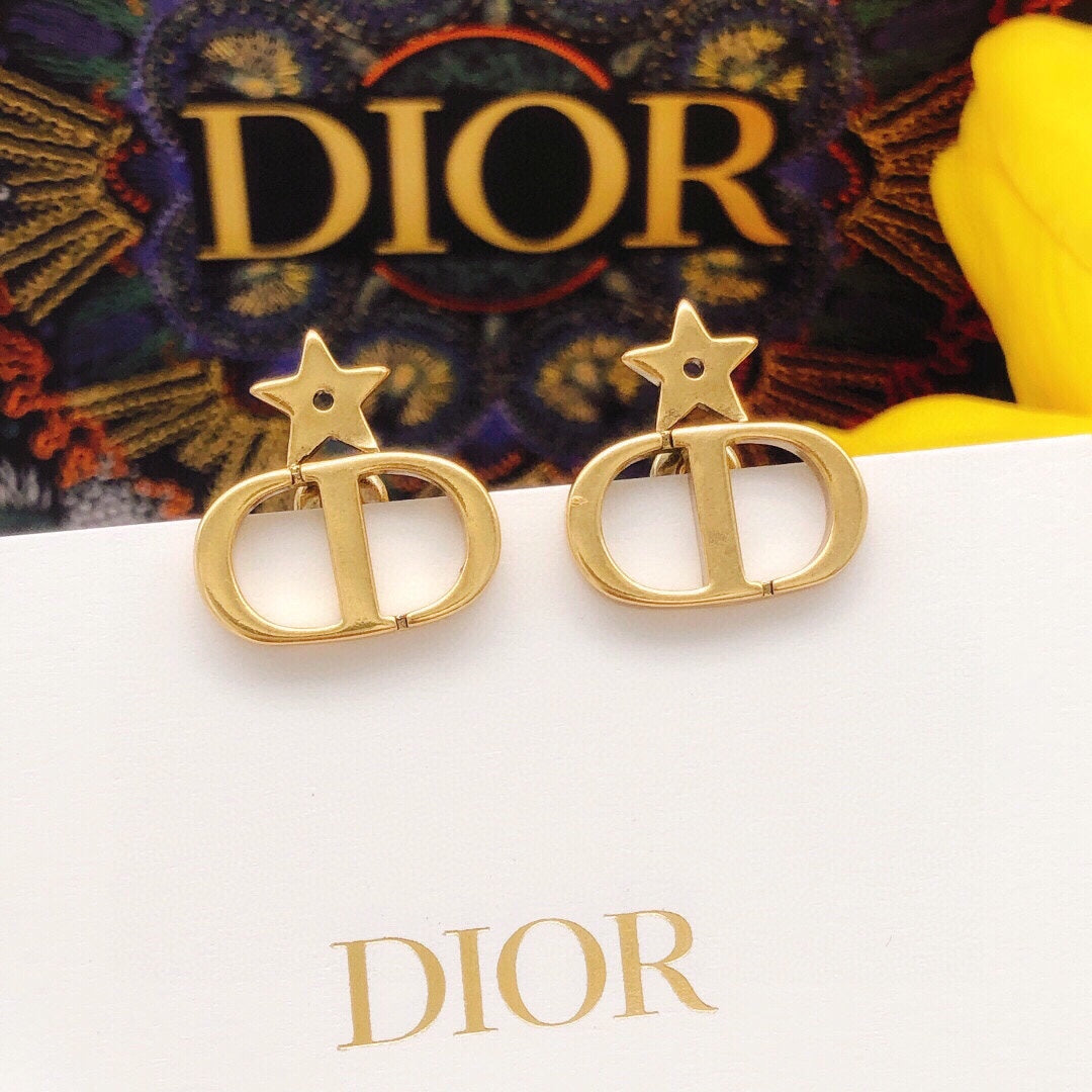 Martin Graham stud earrings in polished metal-tone – main product view