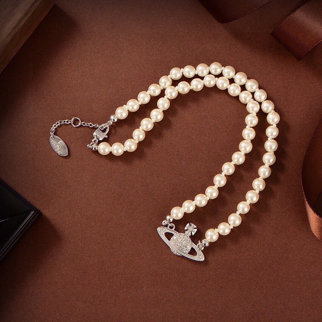 Martin Graham pendant necklace in polished metal-tone – main product view