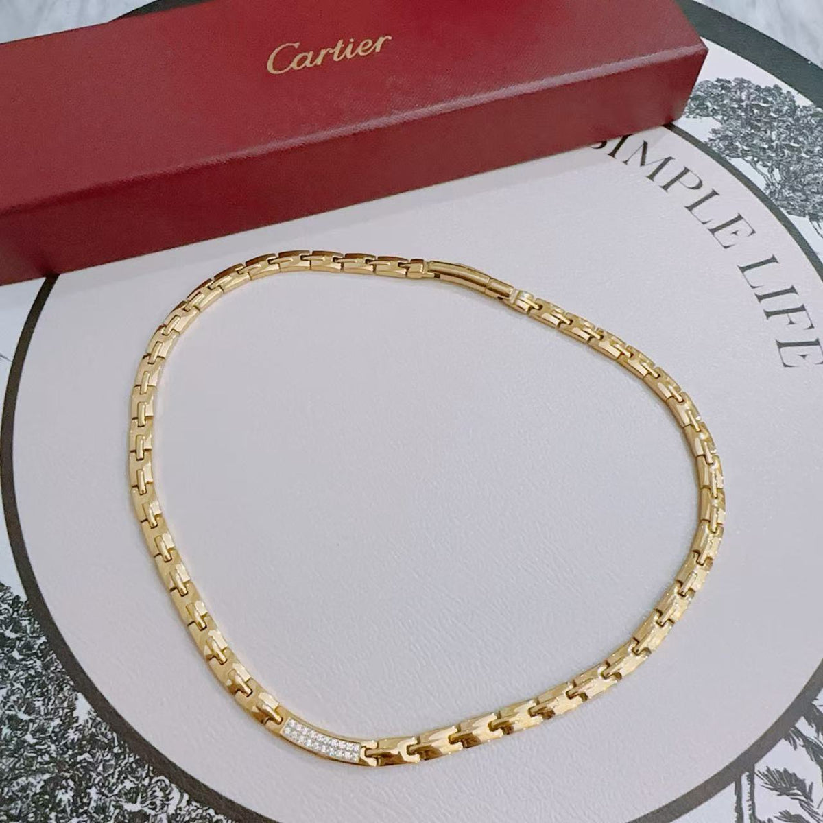 Martin Graham pendant necklace in polished metal-tone – main product view