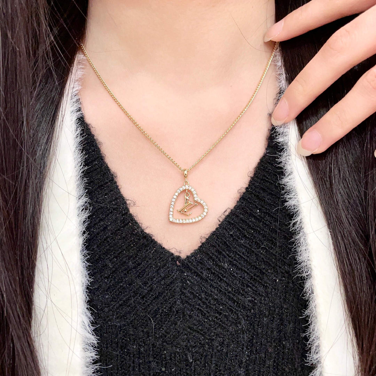 Martin Graham pendant necklace in polished metal-tone – main product view