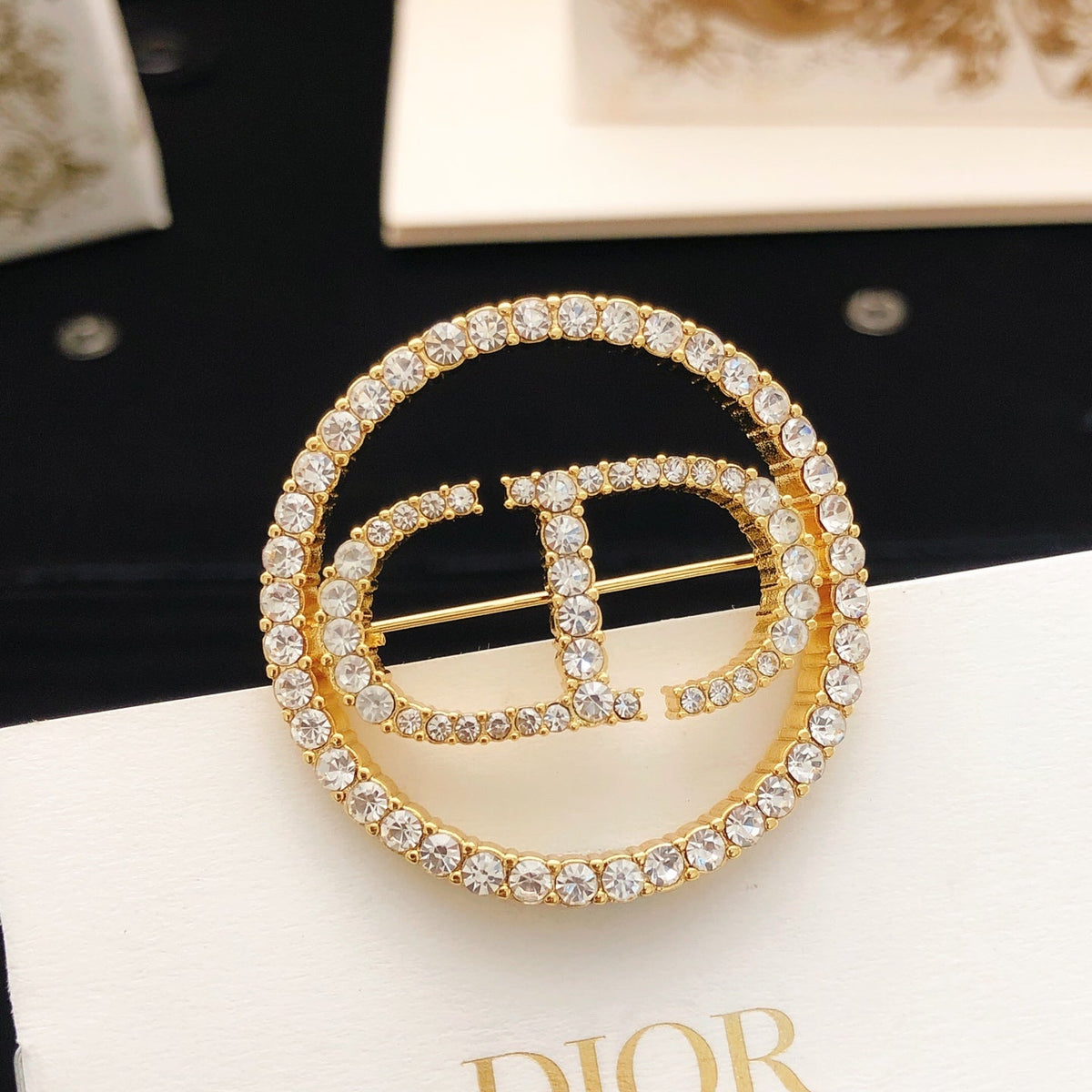 Martin Graham brooch in polished metal-tone – main product view