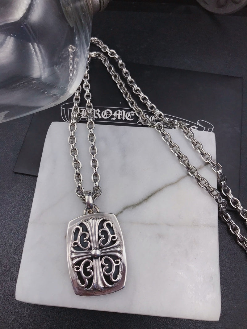Martin Graham pendant necklace in polished metal-tone – main product view