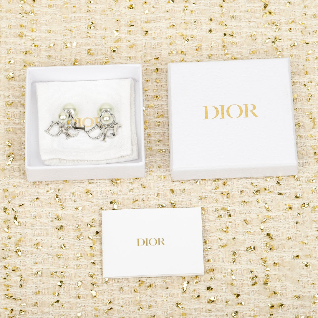 Martin Graham stud earrings in polished metal-tone – main product view