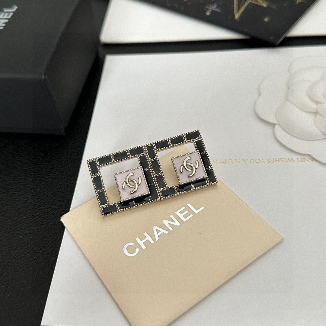 Martin Graham stud earrings in polished metal-tone – main product view