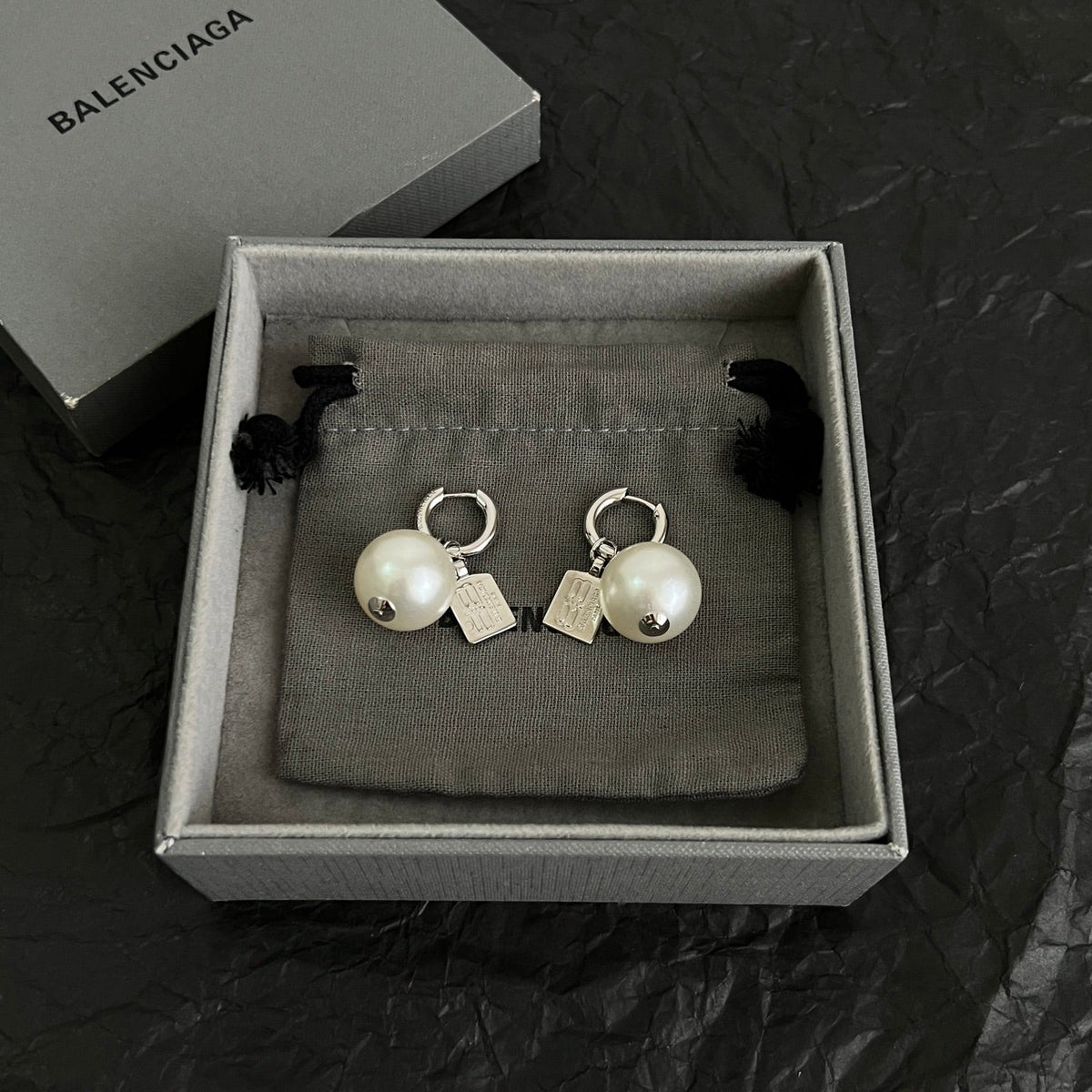 Martin Graham earrings in polished metal-tone – main product view