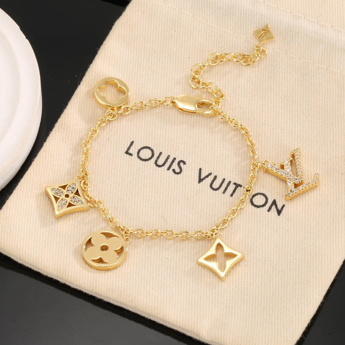Martin Graham bracelet in polished metal-tone – main product view