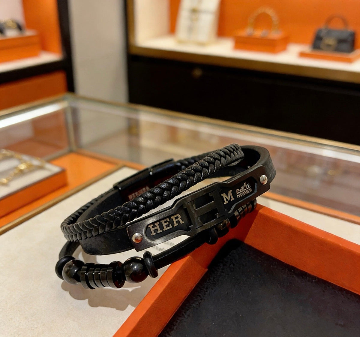 Martin Graham bangle in polished metal-tone – main product view