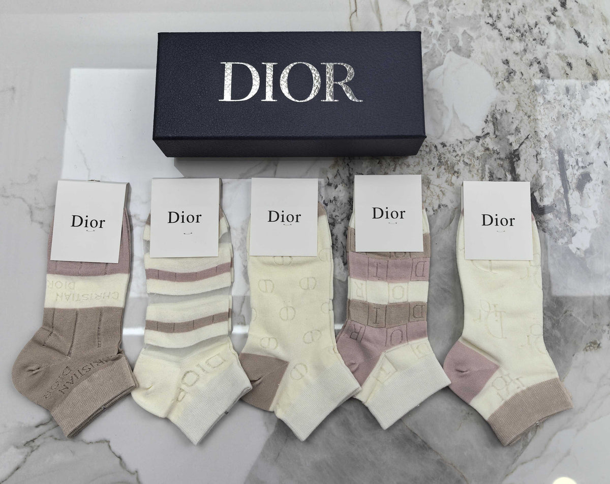 Dior Socks – 5-Pair Pack