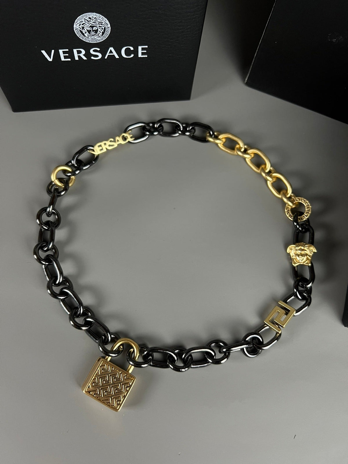 Martin Graham pendant necklace in polished metal-tone – main product view