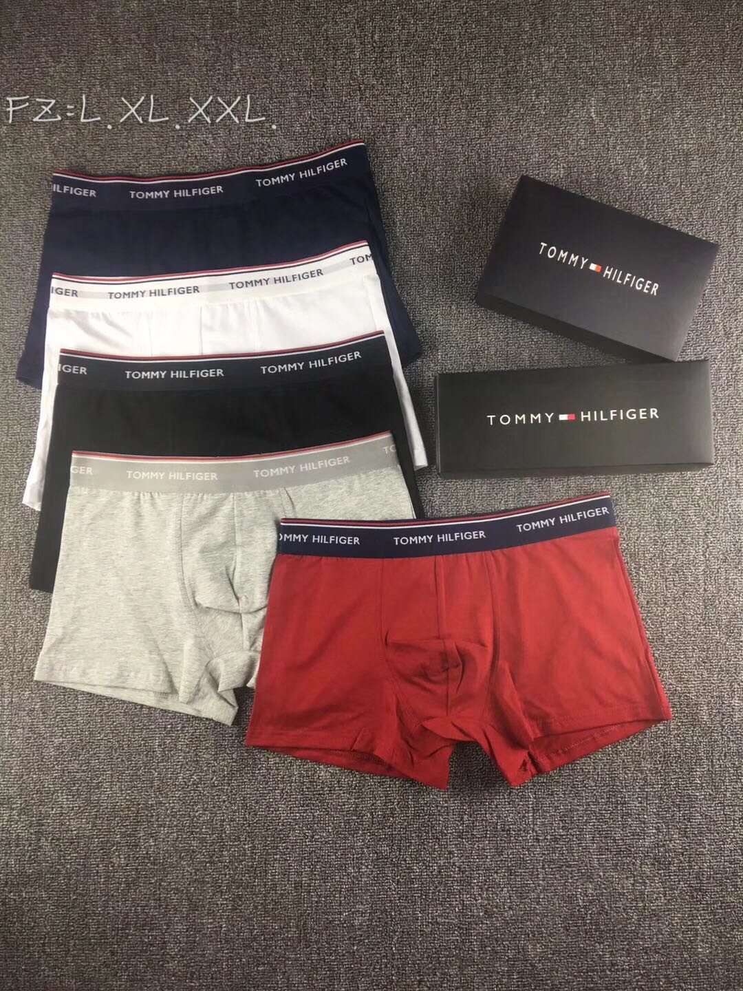 Tommy Hilfiger Odell Striped Logo Waistbands Men's Boxer Briefs - 3-Piece Box