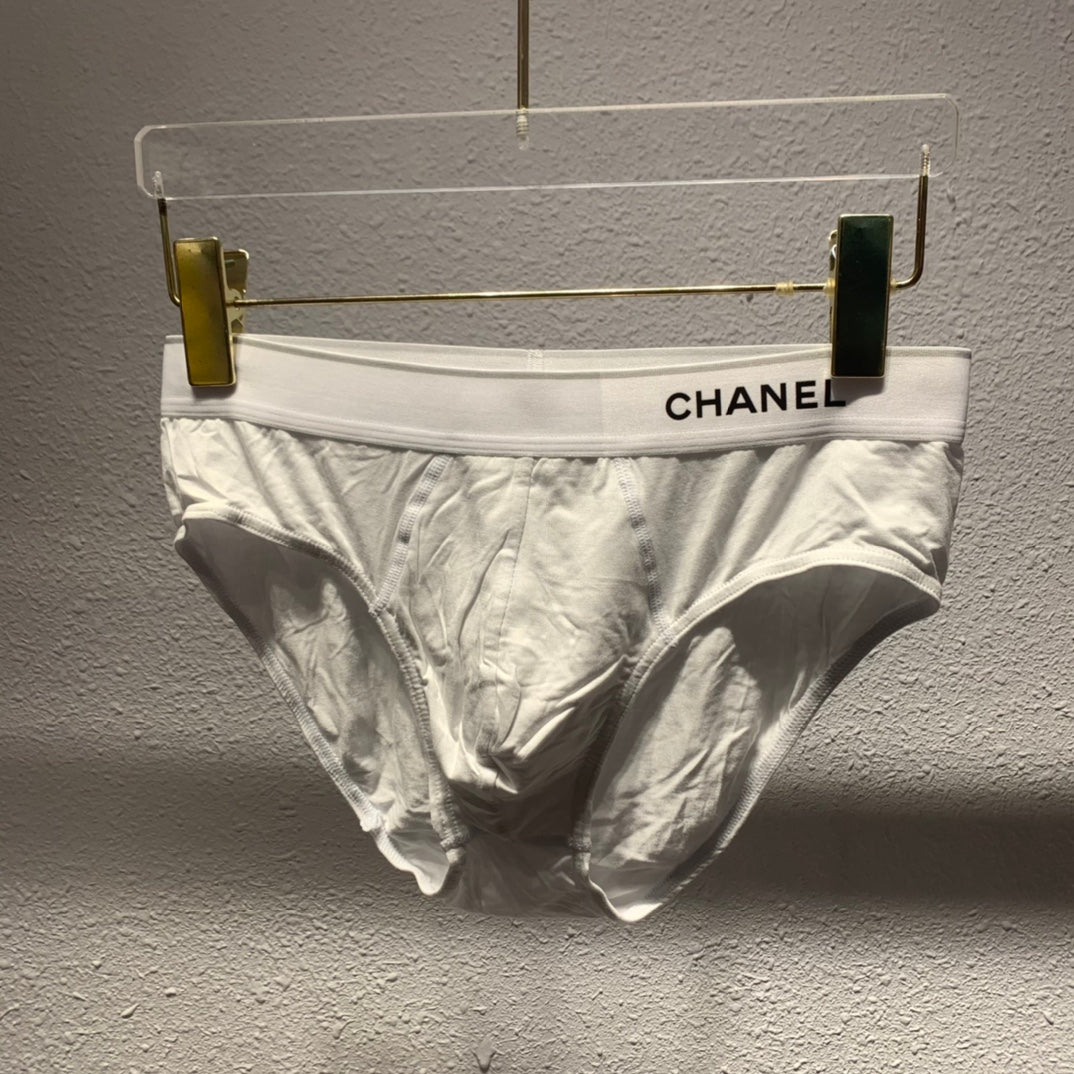 Chanel Odell Simple Contrast Waistbands Men's Briefs - 3-Piece Box