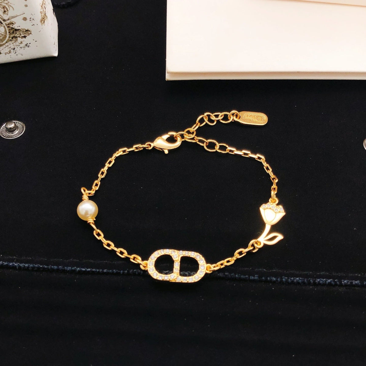 Martin Graham bracelet in polished metal-tone – main product view