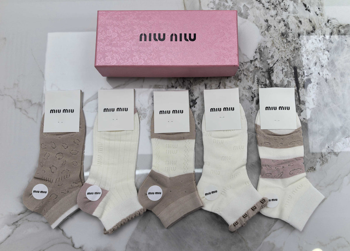 Miu Miu Modal Socks – 5-Pair Pack