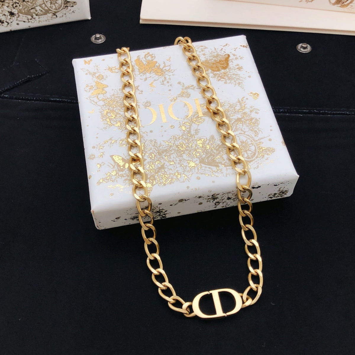 Martin Graham pendant necklace in polished metal-tone – main product view