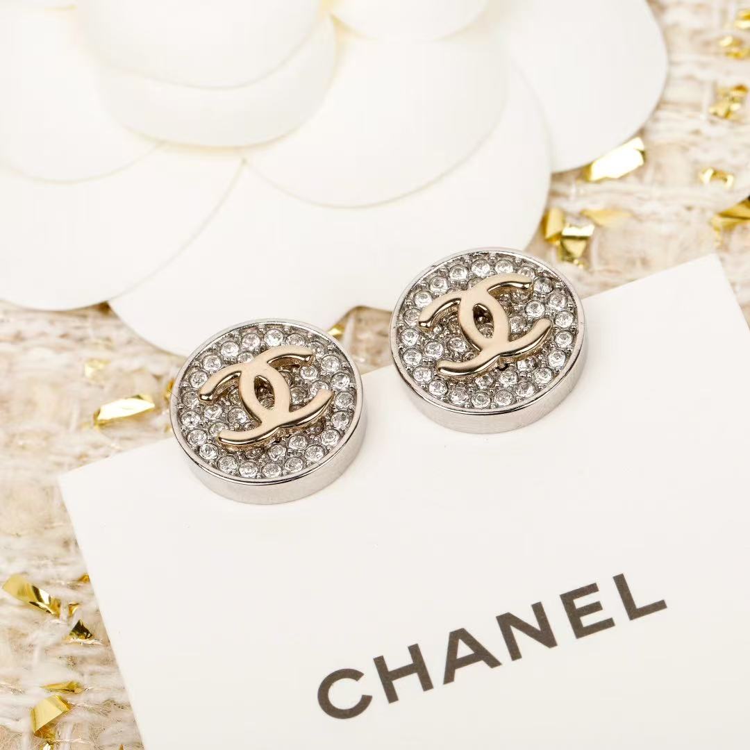 Martin Graham stud earrings in polished metal-tone – main product view