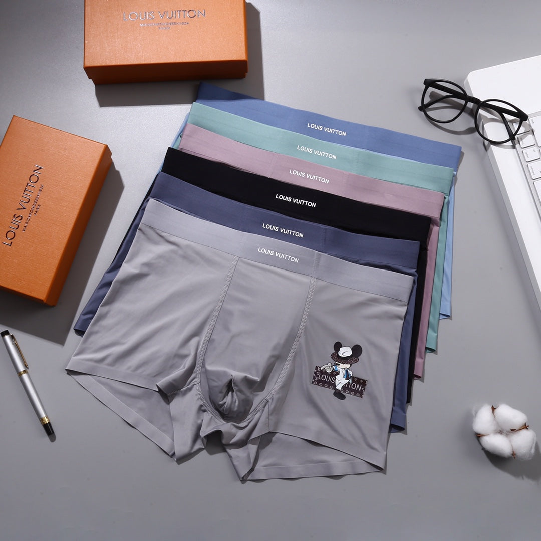 Louis Vuitton Character Patch Details Men's Boxer Briefs - 3-Piece Box