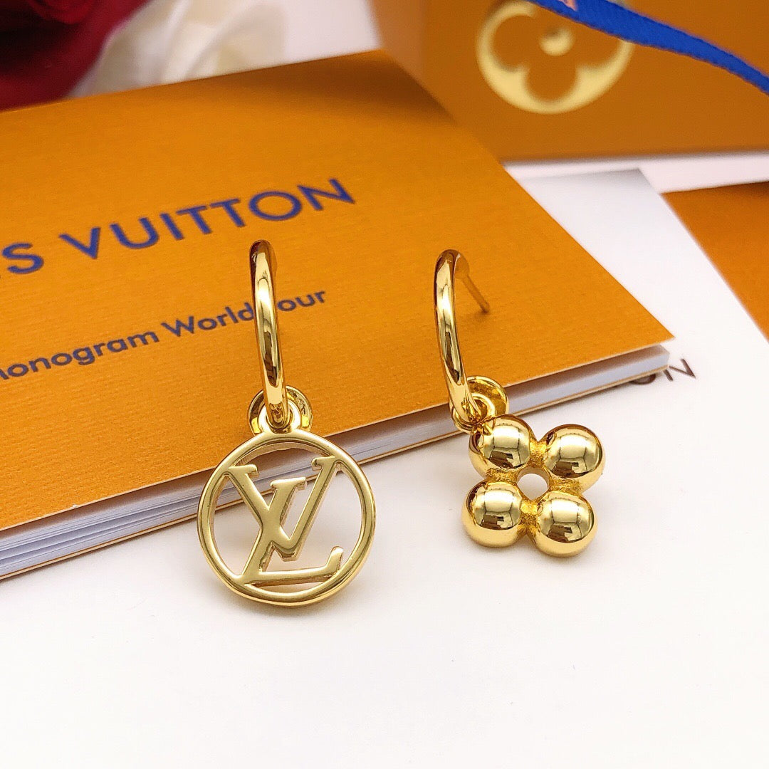 Martin Graham stud earrings in polished metal-tone – main product view