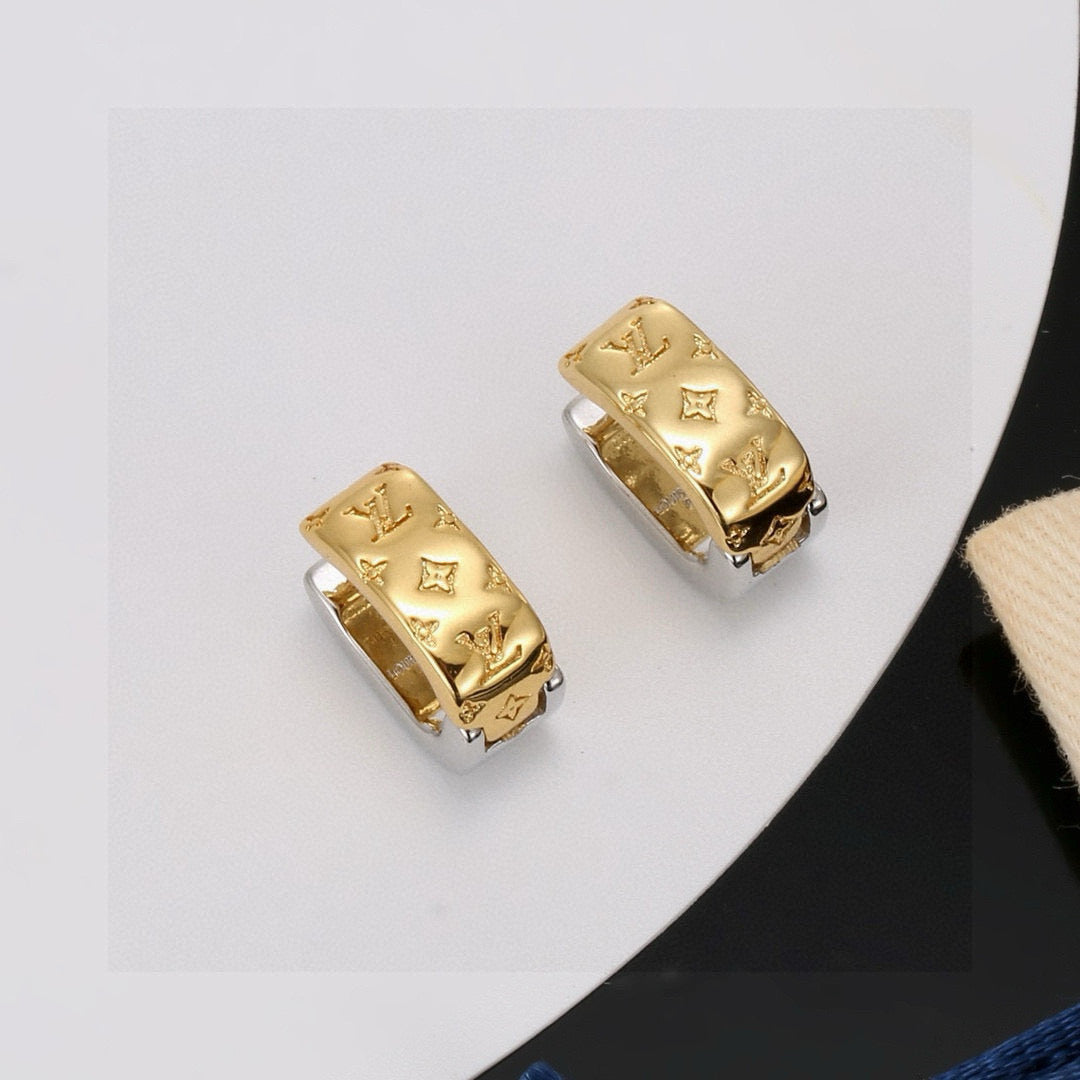 Martin Graham stud earrings in polished metal-tone – main product view