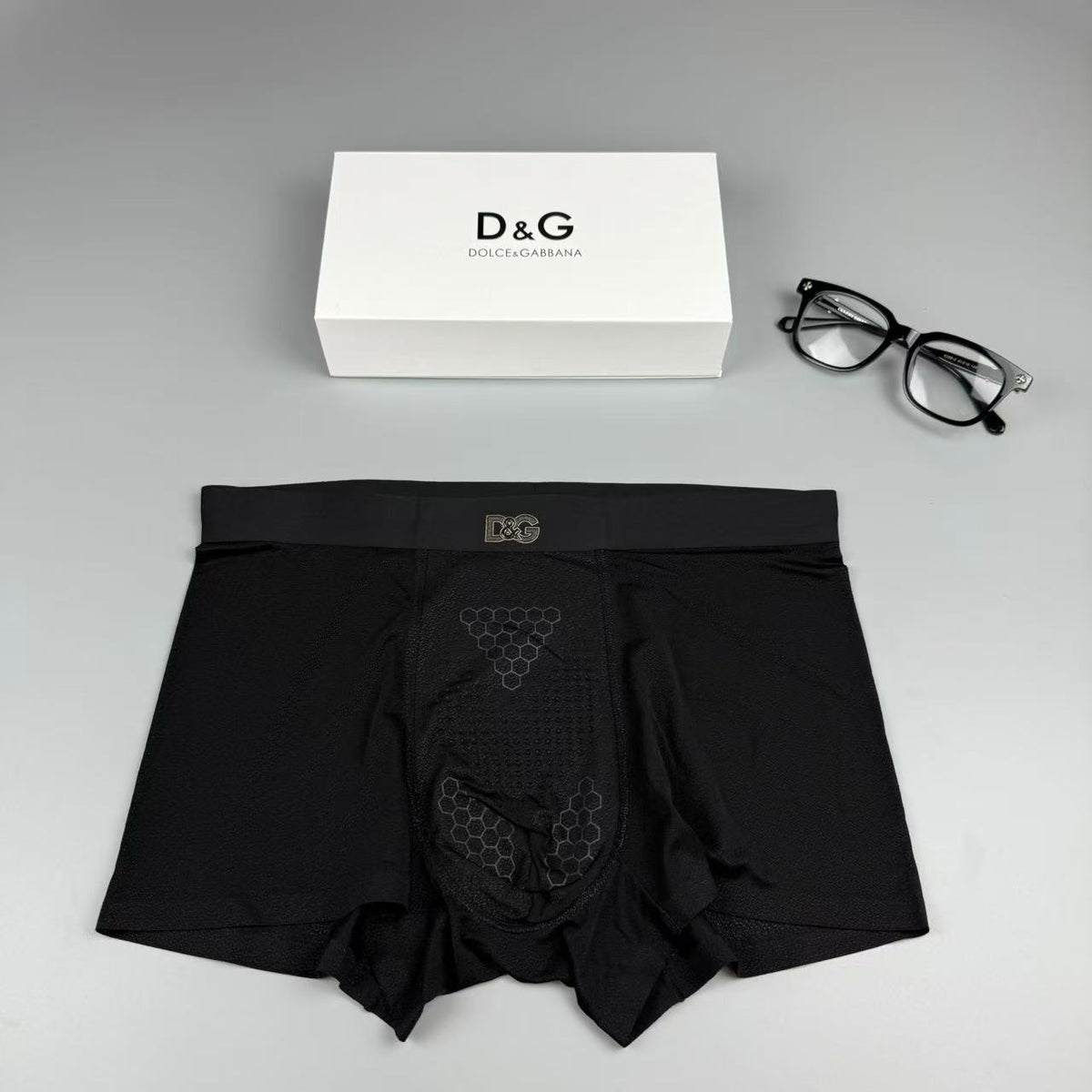 Dolce & Gabbana Silk Logo Detail Men's Boxer Briefs - 3-Piece Box
