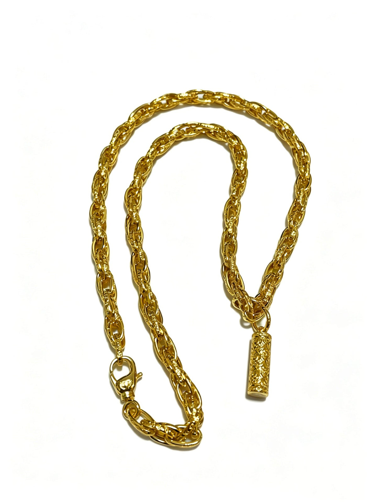 Martin Graham pendant necklace in polished metal-tone – main product view