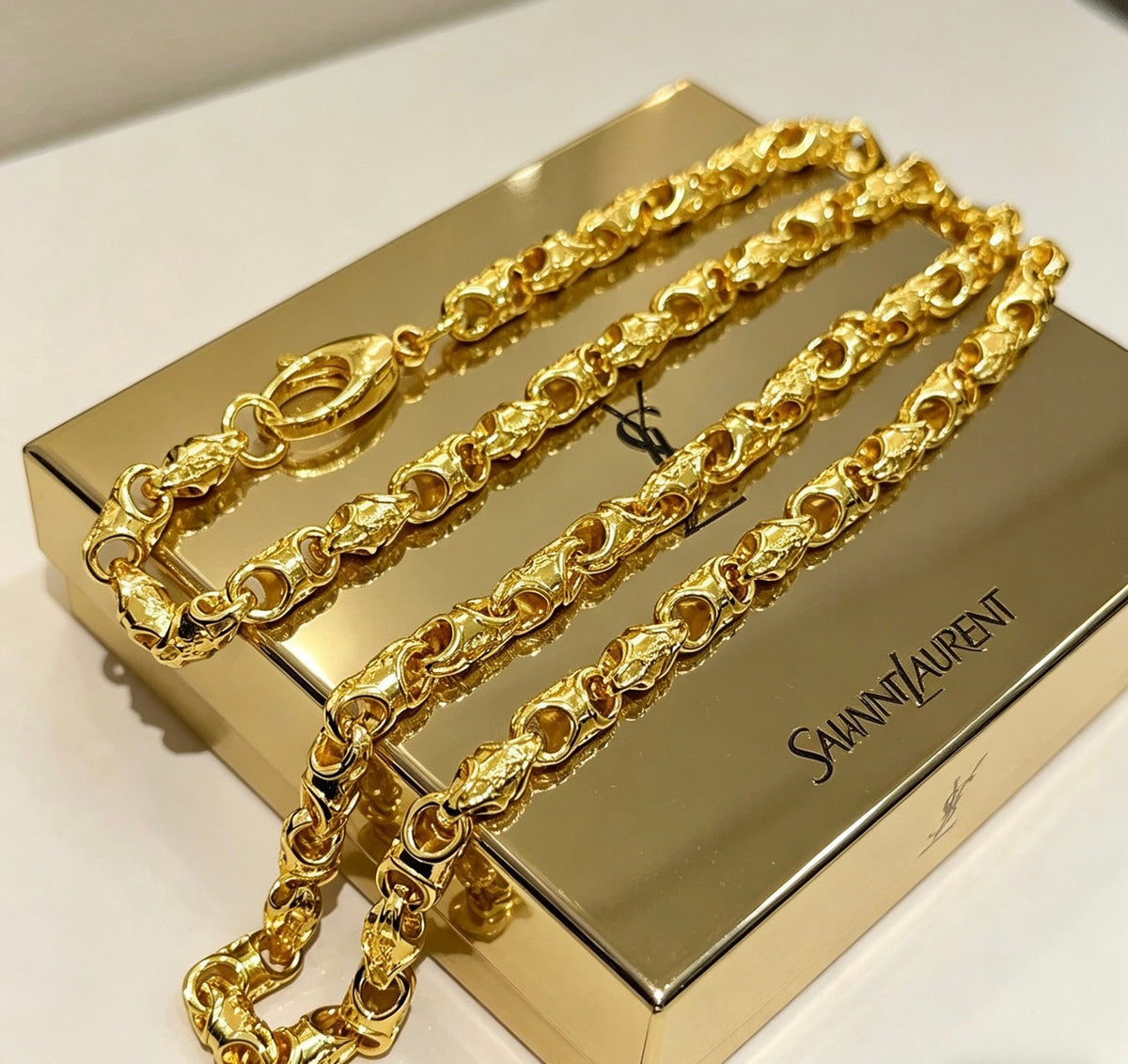 Martin Graham pendant necklace in polished metal-tone – main product view
