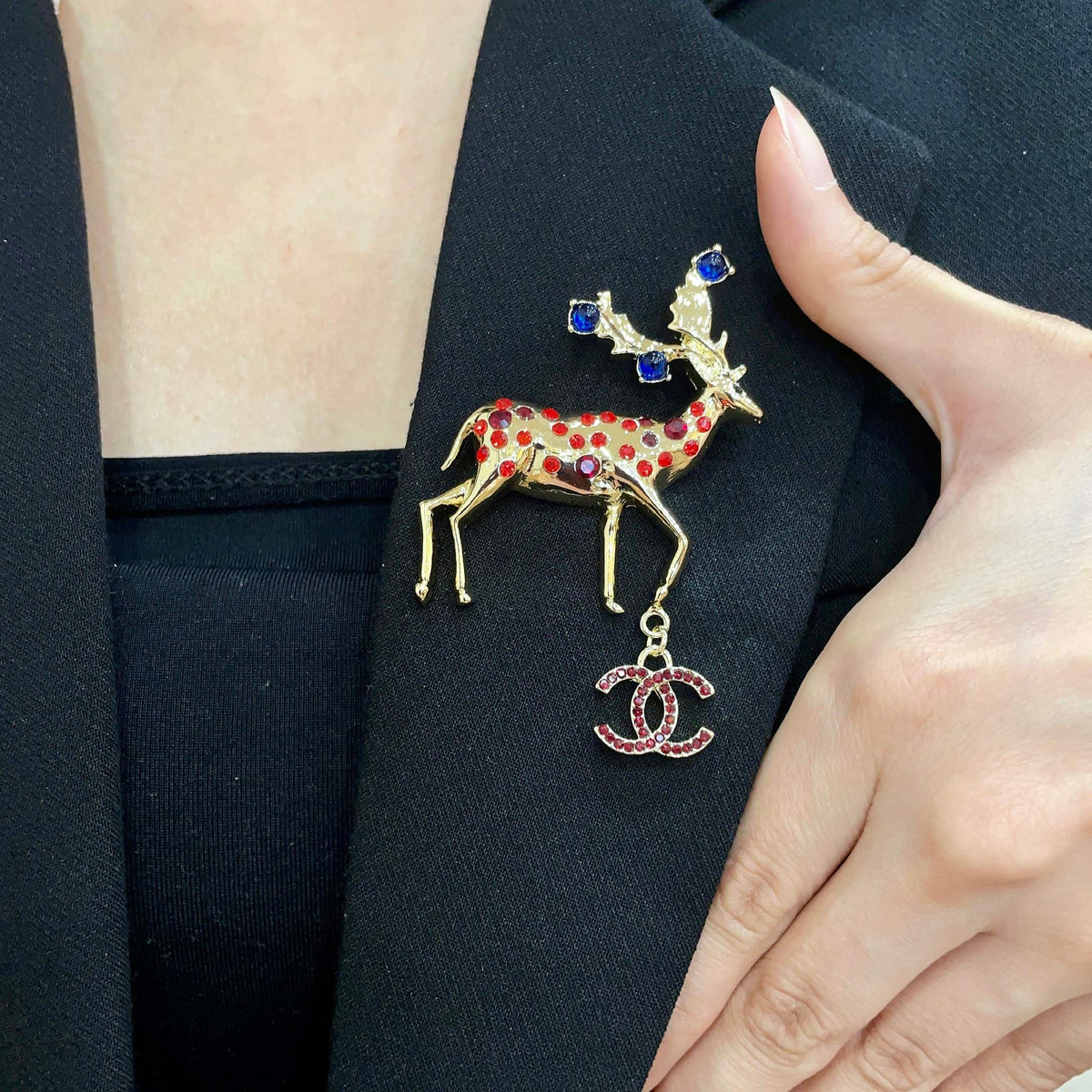 Martin Graham brooch in polished metal-tone – main product view