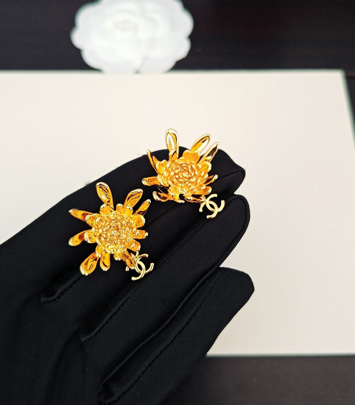 Martin Graham earrings in polished metal-tone – main product view
