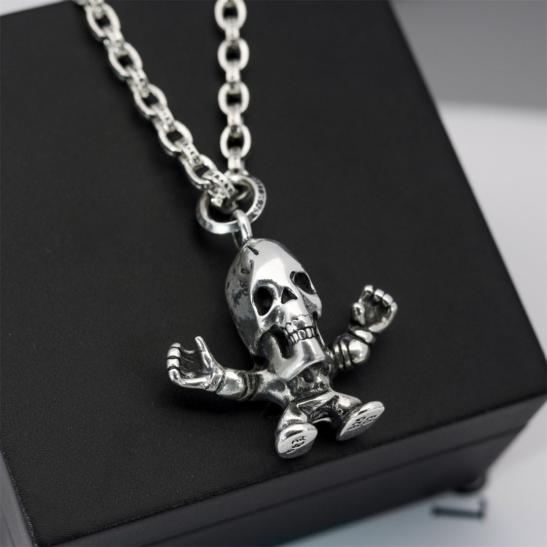 Martin Graham pendant necklace in polished metal-tone – main product view