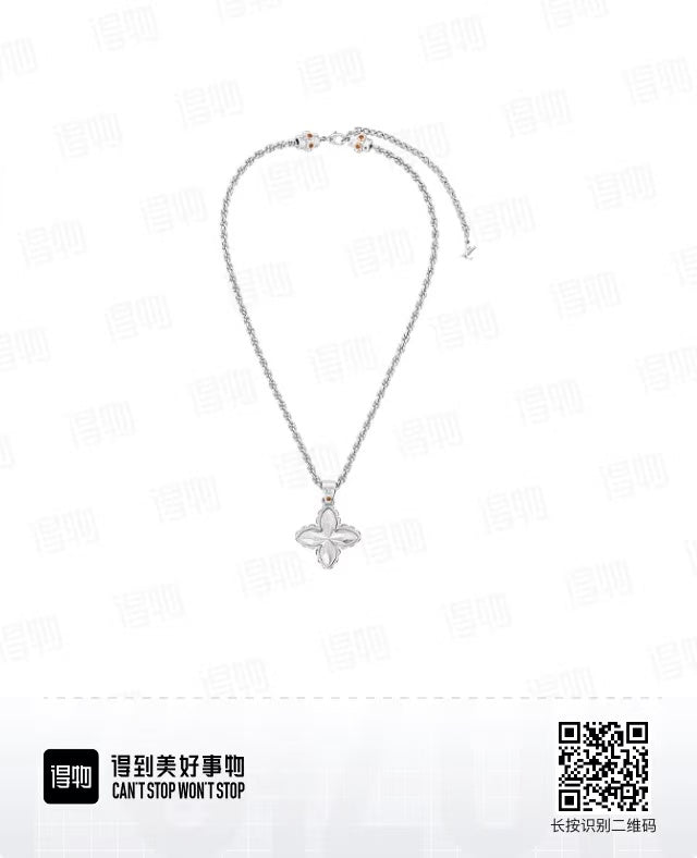 Martin Graham pendant necklace in polished metal-tone – main product view