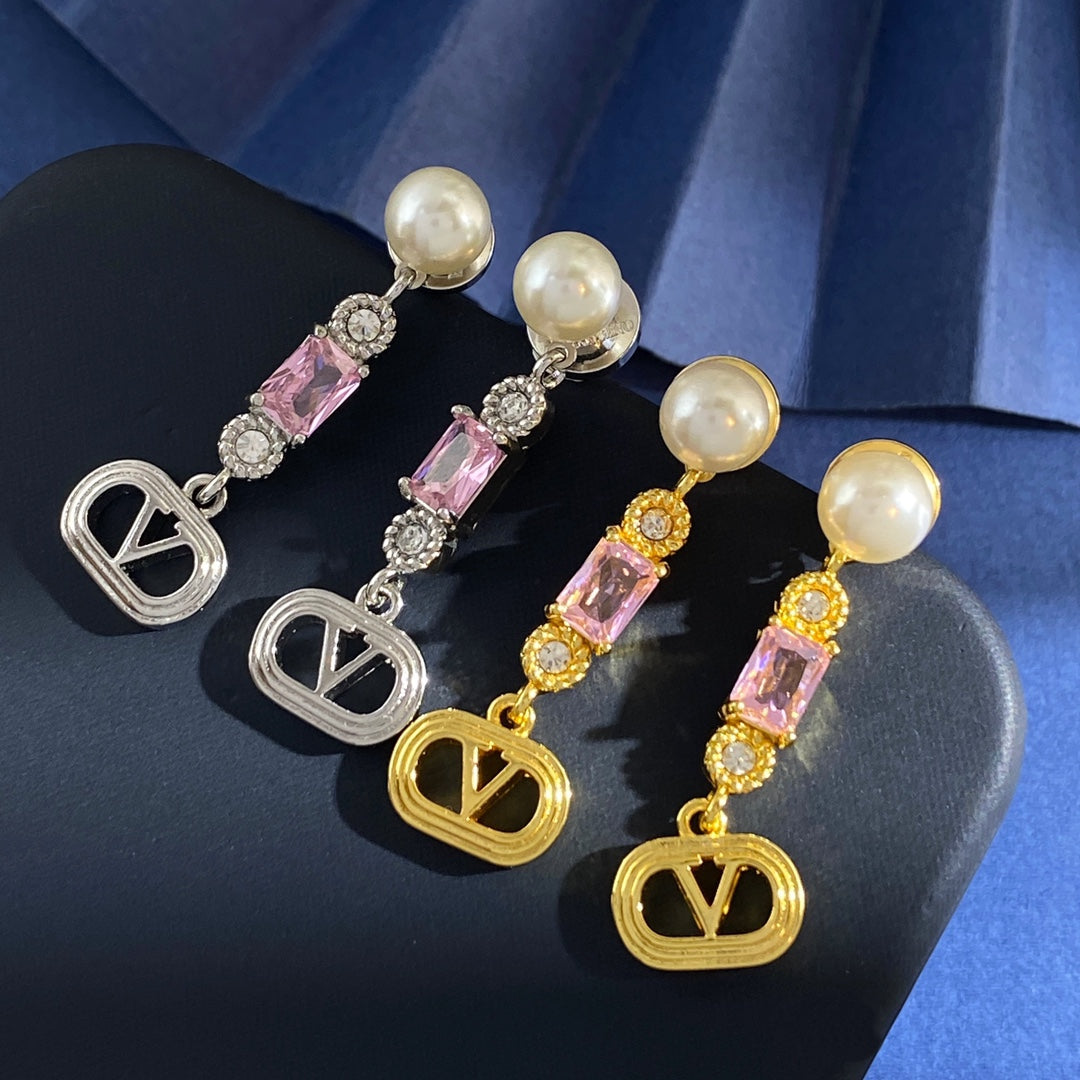 Martin Graham stud earrings in polished metal-tone – main product view