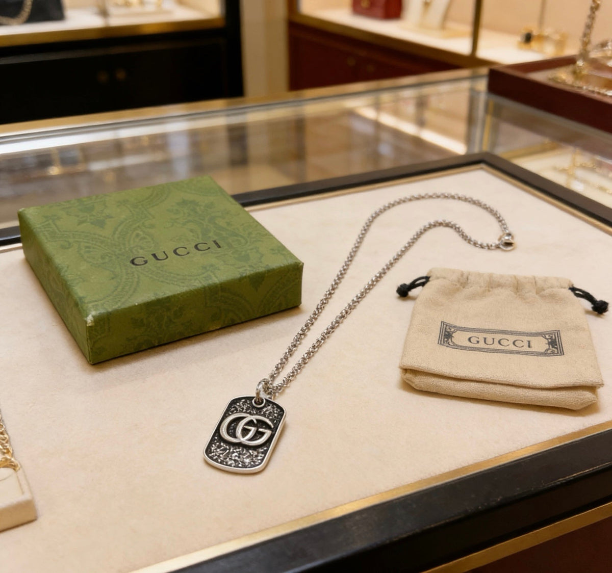 Martin Graham pendant necklace in polished metal-tone – main product view