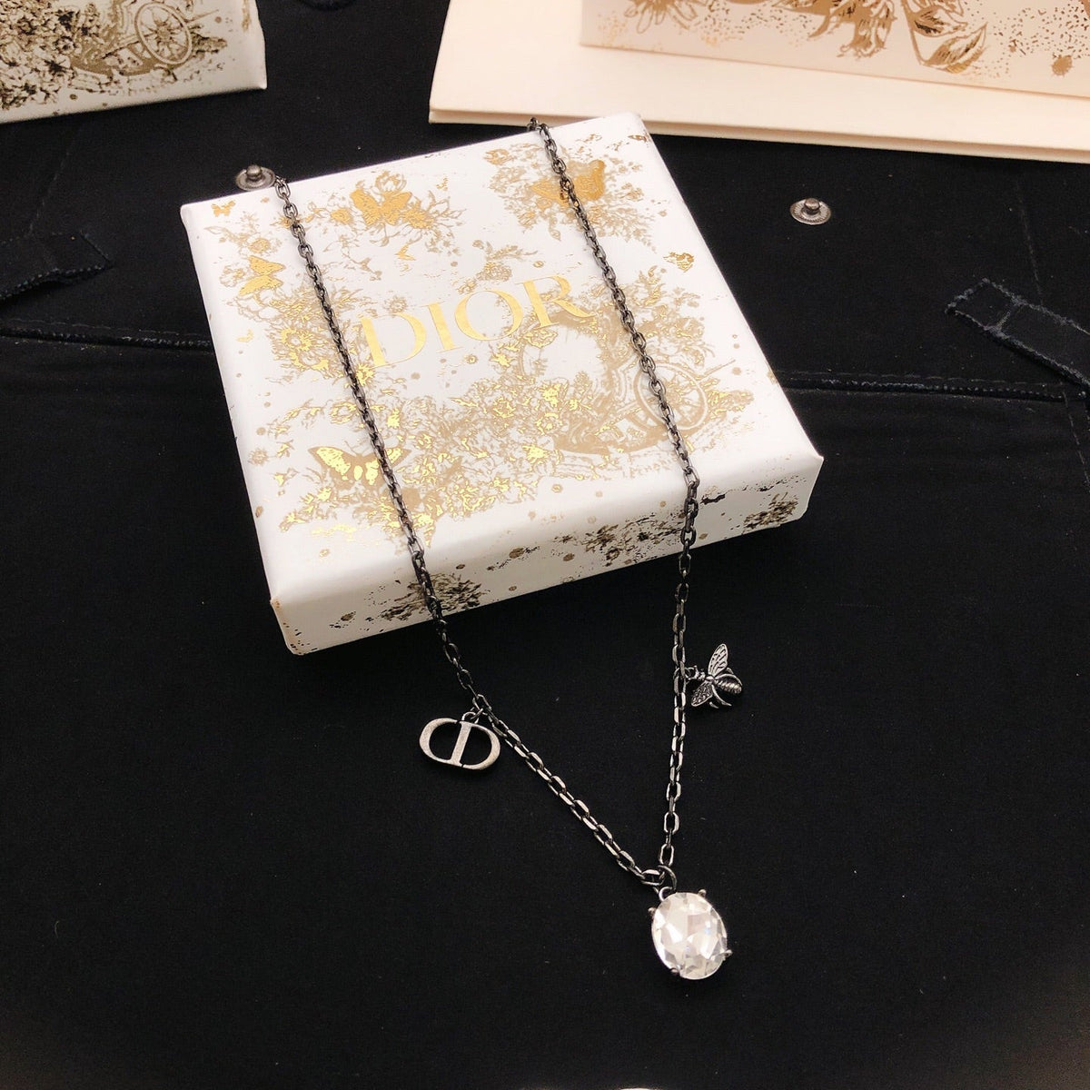 Martin Graham pendant necklace in polished metal-tone – main product view