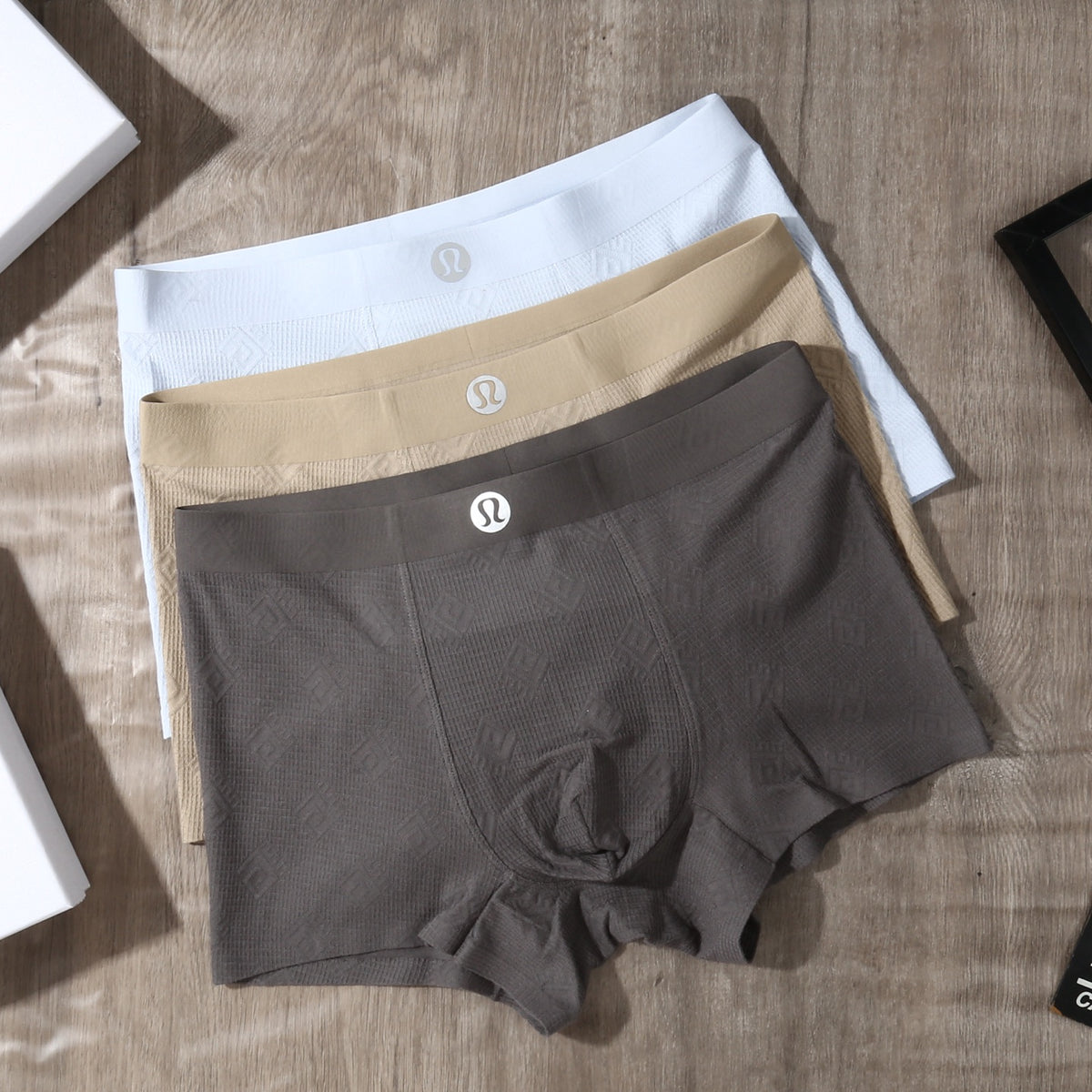 Lululemon Cotton-Blend Jacquard Men's Underwear - 3-Piece Box