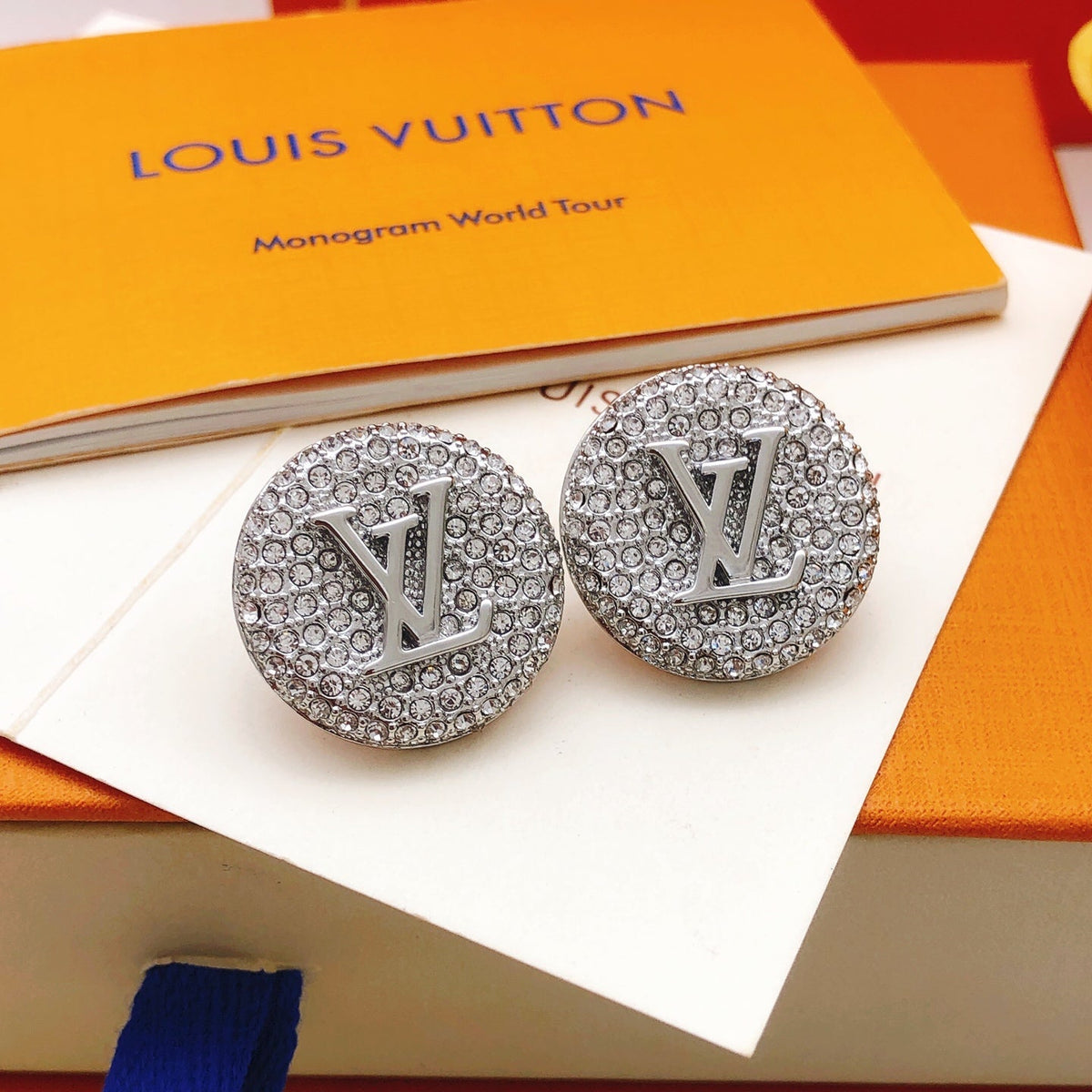Martin Graham stud earrings in polished metal-tone – main product view