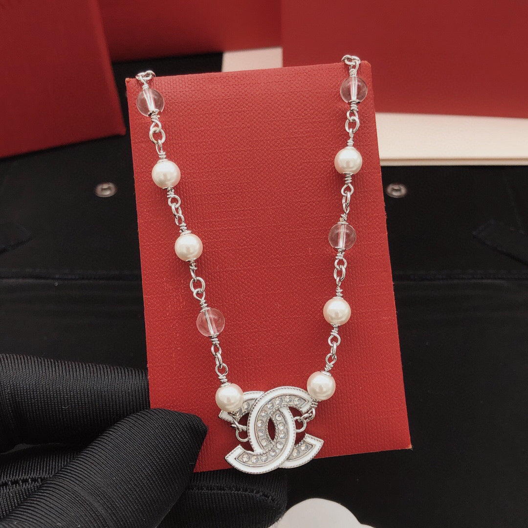 Martin Graham pendant necklace in polished metal-tone – main product view