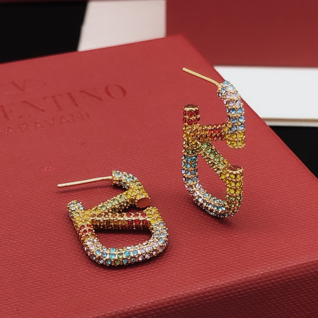 Martin Graham stud earrings in polished metal-tone – main product view