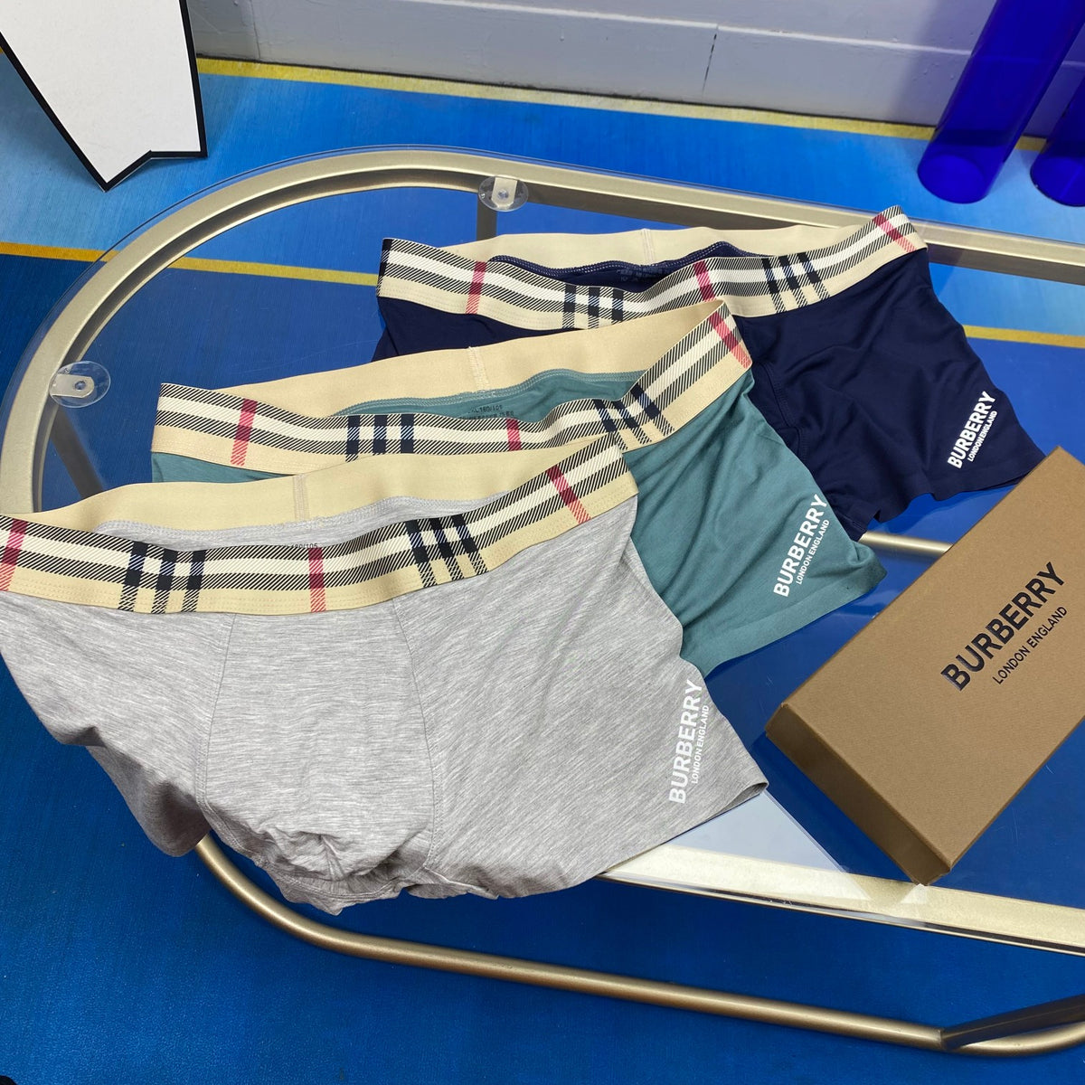 Burberry Modal Logo Detail Men's Boxer Briefs - 3-Piece Box